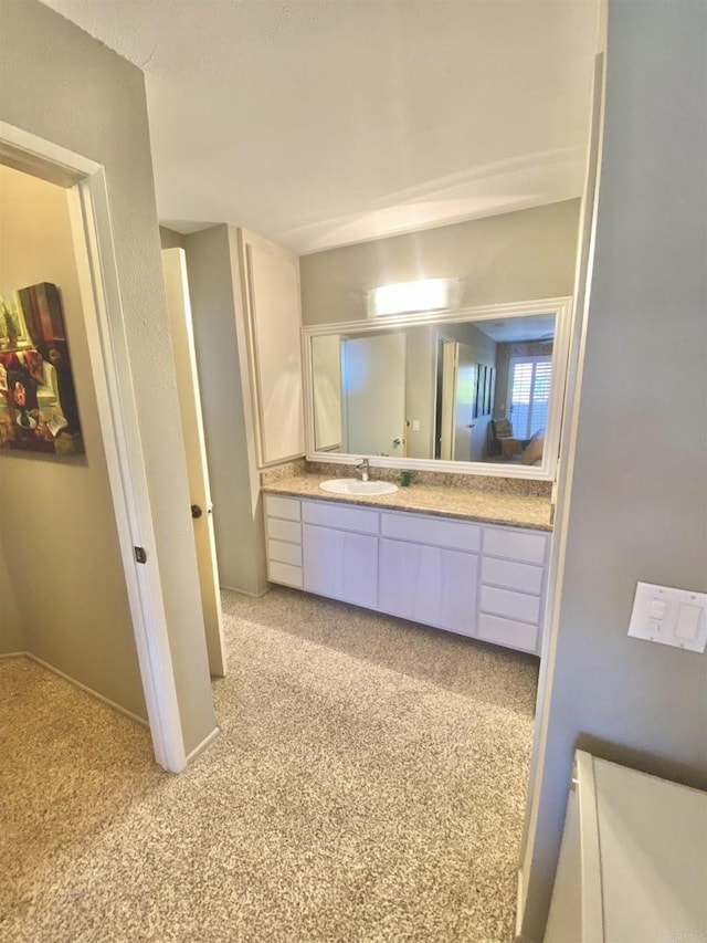 34354 Laura Way, Rancho Mirage, CA 92270 - bathroom with vanity and carpet flooring
