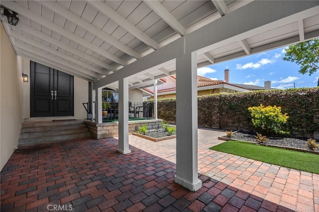 9906 Cedar Ct, Cypress, CA 90630 - view of patio / terrace featuring fence