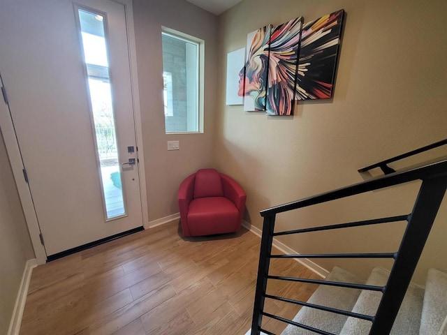 2072 Tango Loop Unit 2, Chula Vista, CA 91915 - foyer with light wood-style floors and baseboards