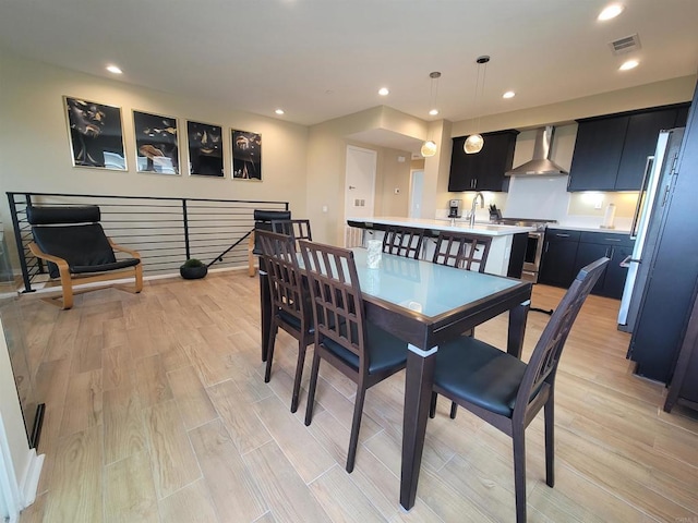 2072 Tango Loop Unit 2, Chula Vista, CA 91915 - dining area featuring light wood-type flooring and recessed lighting