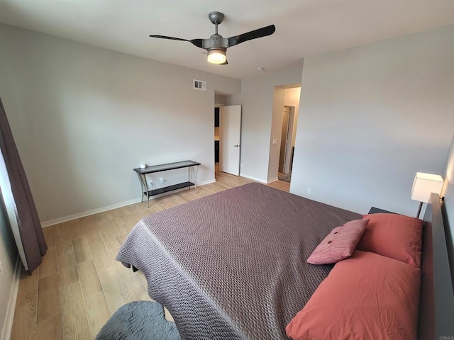 2072 Tango Loop Unit 2, Chula Vista, CA 91915 - bedroom featuring light wood finished floors, baseboards, and a ceiling fan