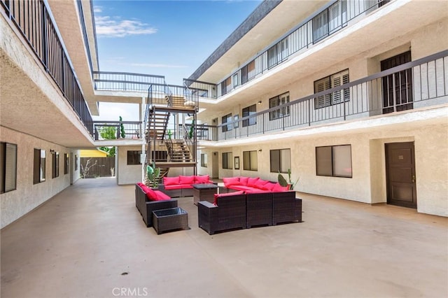 view of property with stairway