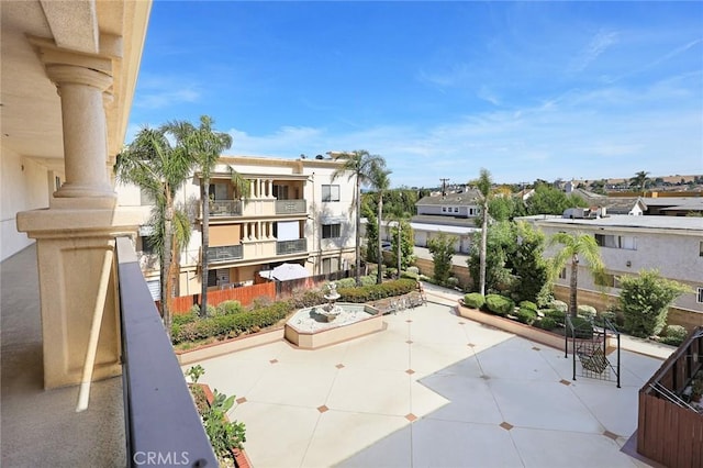 balcony with a patio