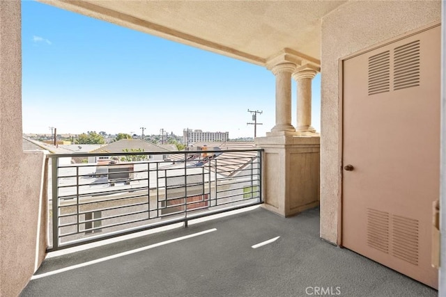 view of balcony