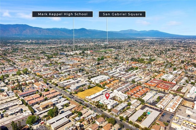 view of property location featuring mountains