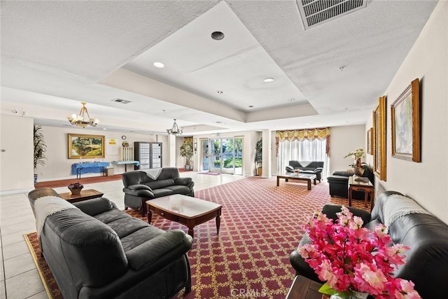common area featuring a textured ceiling