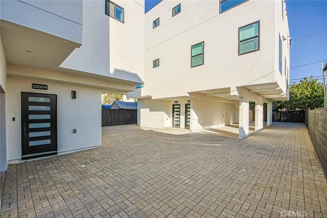 2202 Thurman Ave, Los Angeles, CA 90016 - view of patio / terrace with french doors and fence