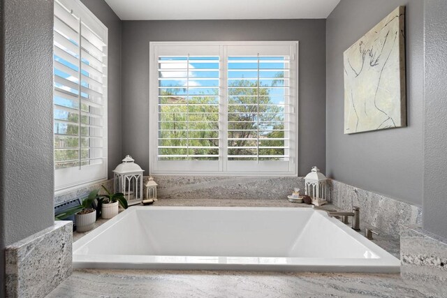34056 Vandale Ct, Temecula, CA 92592 - full bath featuring healthy amount of natural light and a garden tub