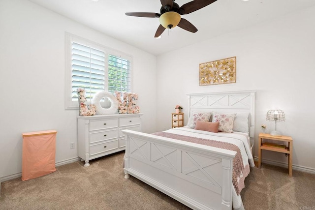 34056 Vandale Ct, Temecula, CA 92592 - carpeted bedroom with a ceiling fan and baseboards