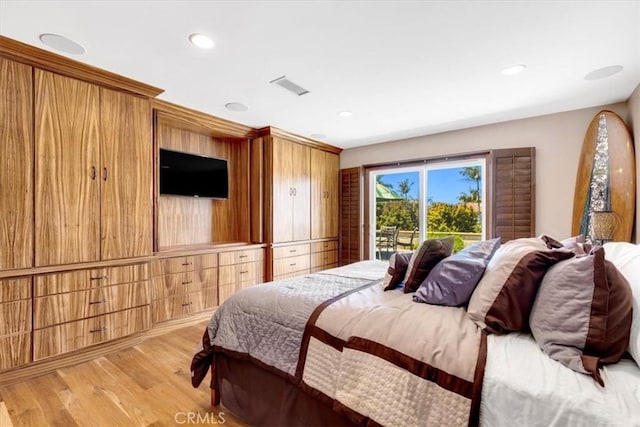 33441 N Spinnaker Dr N, Dana Point, CA 92629 - bedroom with light wood-style flooring and recessed lighting