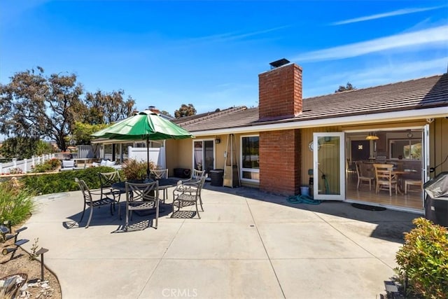 33441 N Spinnaker Dr N, Dana Point, CA 92629 - view of patio / terrace featuring outdoor dining space and fence
