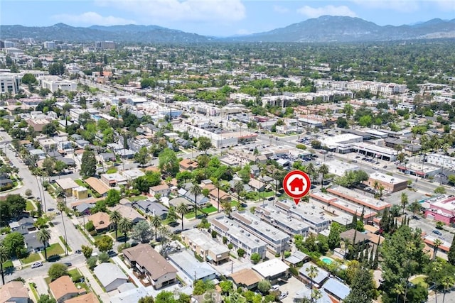 72 S Greenwood Ave Unit 3, Pasadena, CA 91107 - aerial view of property and surrounding area featuring a mountainous background