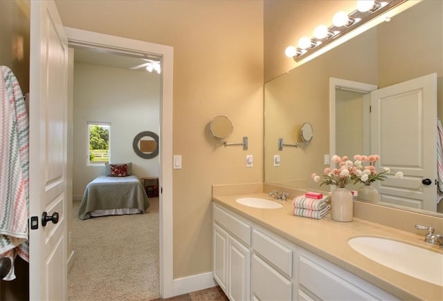 7550 Mary Hall Rd, Arroyo Grande, CA 93420 - full bath with double vanity, ensuite bath, and baseboards