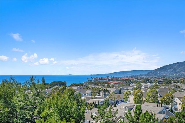 35 Shoreline Dr, Dana Point, CA 92629 - aerial view of property's location with nearby suburban area and a water and mountain view
