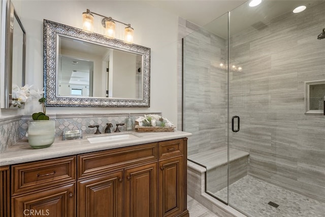 35 Shoreline Dr, Dana Point, CA 92629 - full bath with vanity and a shower stall