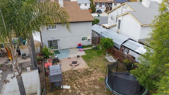 aerial perspective of suburban area