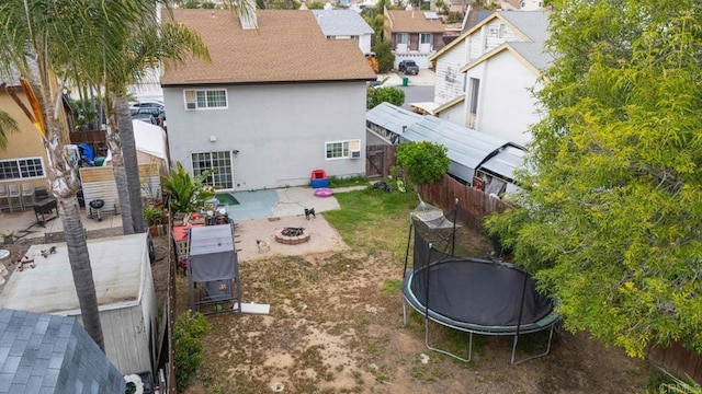 aerial view of residential area
