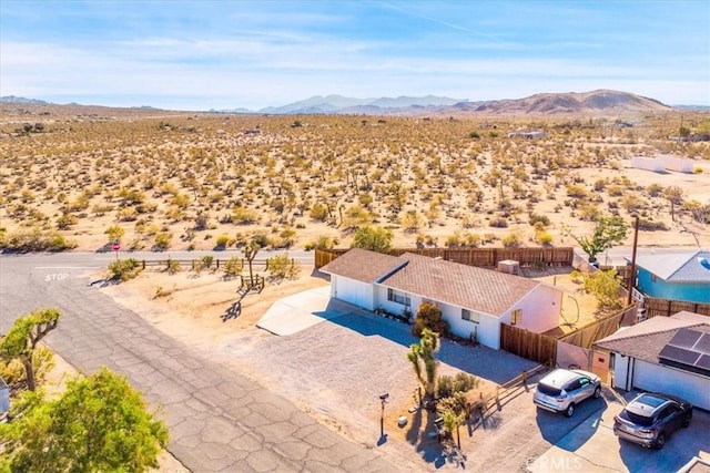 overview of rural landscape featuring a desert landscape and mountains