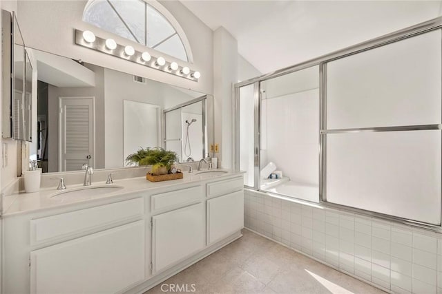 13639 Meadow Crest Dr, Chino Hills, CA 91709 - full bathroom with tiled shower / bath combo and double vanity