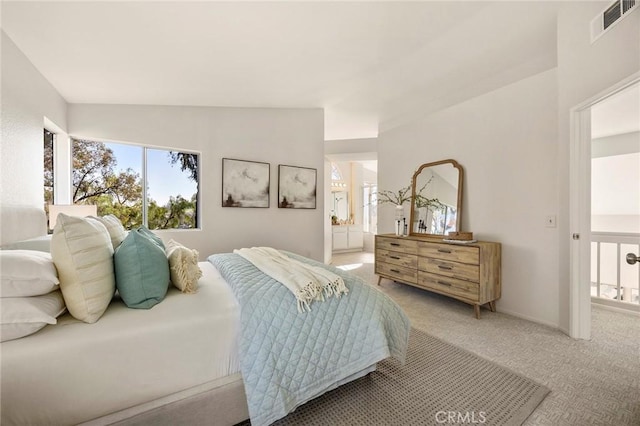 13639 Meadow Crest Dr, Chino Hills, CA 91709 - bedroom featuring light colored carpet and ensuite bathroom