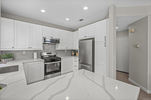 7794 Paseo La Jolla, Carlsbad, CA 92009 - kitchen featuring appliances with stainless steel finishes, a sink, white cabinets, decorative backsplash, and baseboards