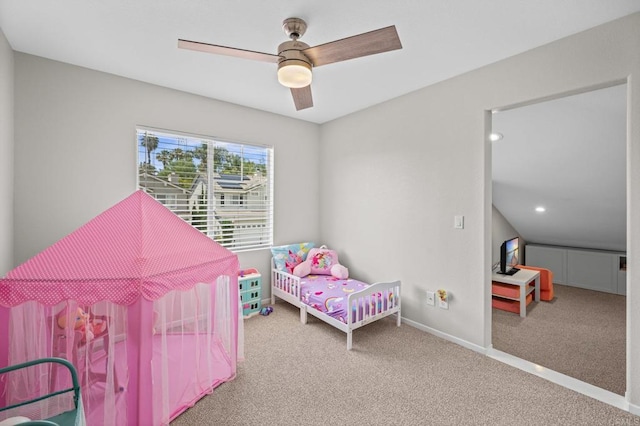 7794 Paseo La Jolla, Carlsbad, CA 92009 - carpeted bedroom with baseboards, a ceiling fan, and recessed lighting