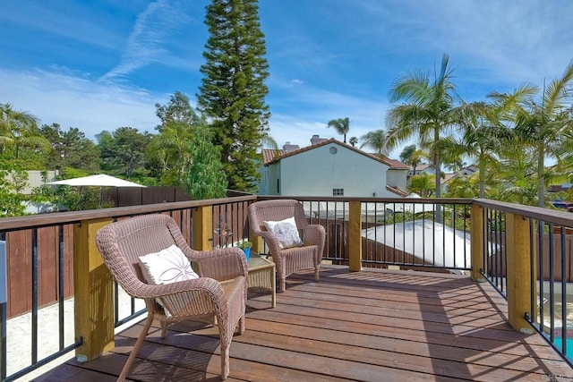 3737 Hillview Way, Oceanside, CA 92056 - view of wooden deck