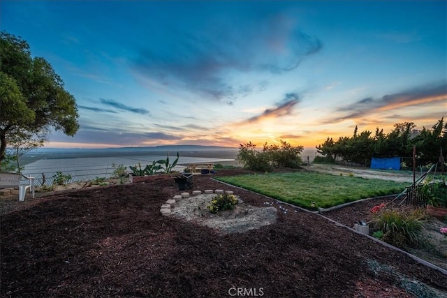 1561 Cielo Ln, Nipomo, CA 93444 - yard at dusk with a water view