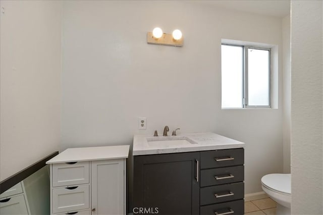1561 Cielo Ln, Nipomo, CA 93444 - bathroom with vanity, toilet, and tile patterned flooring