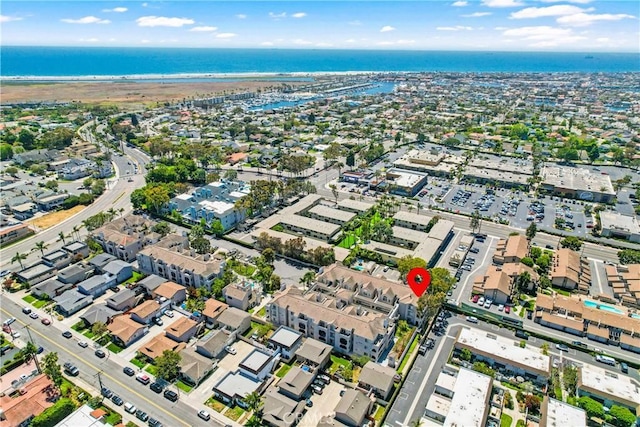 4591 Warner Ave Unit 105, Huntington Beach, CA 92649 - aerial view of property and surrounding area with a large body of water