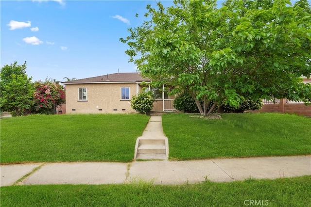 8331 Sharp Ave, Sun Valley, CA 91352 - view of front of home featuring crawl space and a front lawn