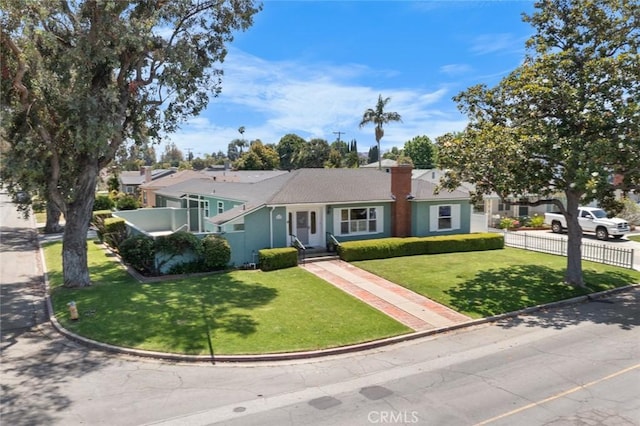 5422 E Harvey Way, Long Beach, CA 90808 - ranch-style house with a chimney