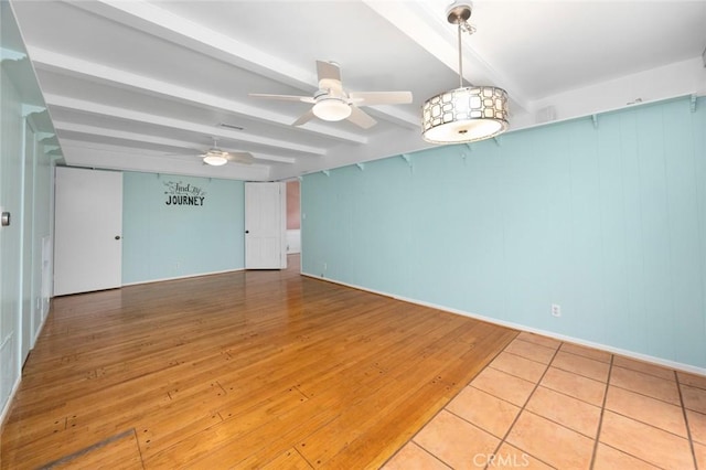5422 E Harvey Way, Long Beach, CA 90808 - spare room featuring wood finished floors and ceiling fan