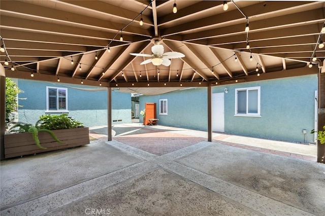5422 E Harvey Way, Long Beach, CA 90808 - view of patio / terrace with a gazebo and ceiling fan