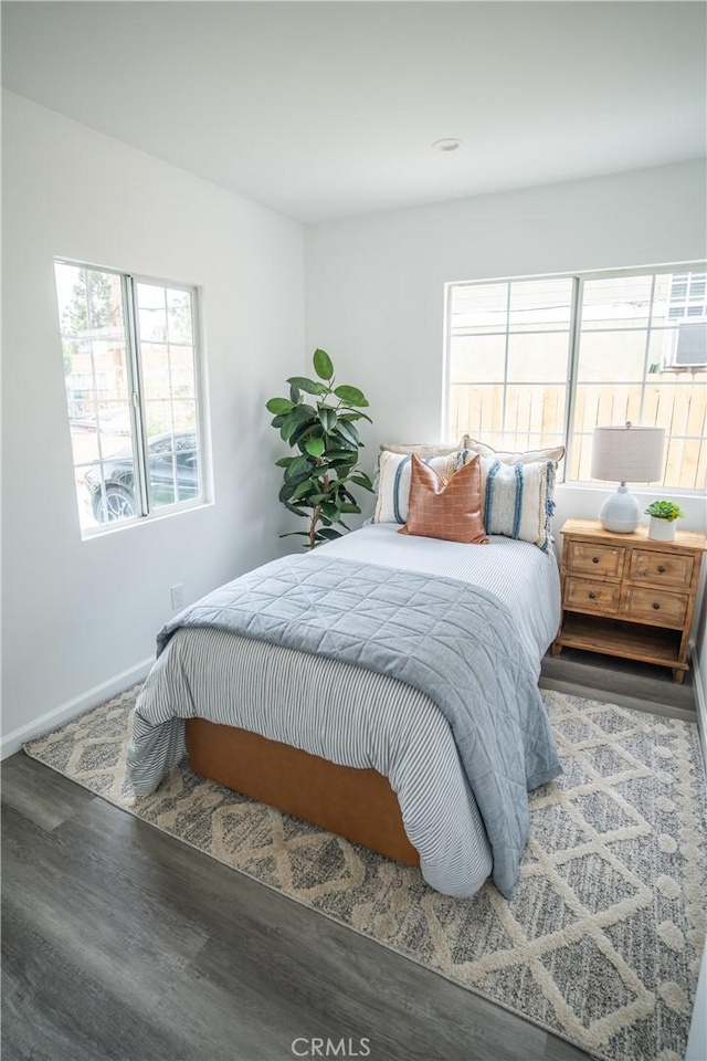 4110 E Vermont St, Long Beach, CA 90814 - bedroom with wood finished floors and baseboards