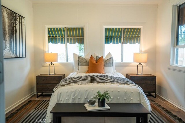 4110 E Vermont St, Long Beach, CA 90814 - bedroom with baseboards and wood finished floors