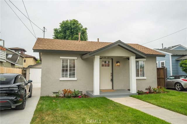4110 E Vermont St, Long Beach, CA 90814 - view of front facade featuring stucco siding and a shingled roof