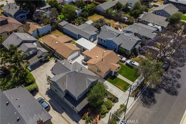 4110 E Vermont St, Long Beach, CA 90814 - aerial view of property and surrounding area featuring nearby suburban area