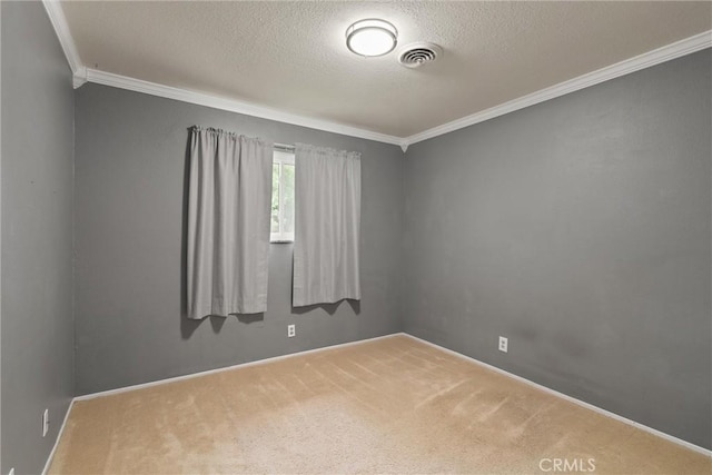 2880 Foothill Blvd, Oroville, CA 95966 - carpeted empty room with ornamental molding, a textured ceiling, and baseboards