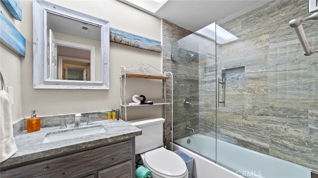 402 E Oceanfront, Newport Beach, CA 92661 - full bathroom featuring vanity, enclosed tub / shower combo, and toilet