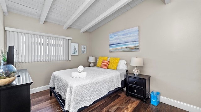 402 E Oceanfront, Newport Beach, CA 92661 - bedroom with baseboards, wood finished floors, and wooden ceiling