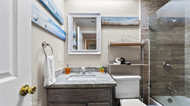 402 E Oceanfront, Newport Beach, CA 92661 - bathroom featuring vanity, toilet, and shower / washtub combination