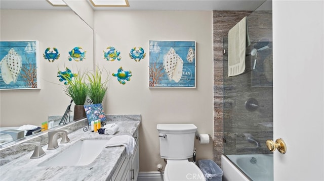 402 E Oceanfront, Newport Beach, CA 92661 - bathroom with vanity, toilet, and shower / washtub combination