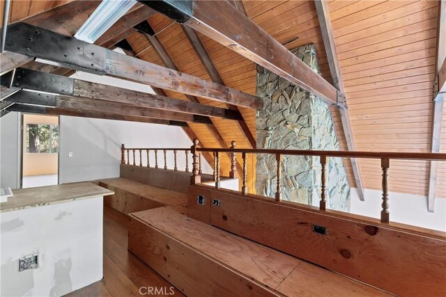 300 Pioneer Rd, Lake Arrowhead, CA 92352 - bonus room with wood ceiling and wood finished floors