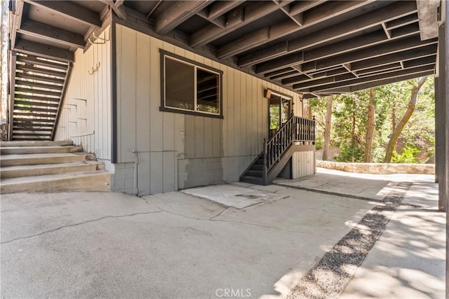 300 Pioneer Rd, Lake Arrowhead, CA 92352 - view of patio / terrace with stairway