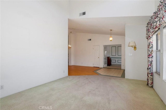 4102 Victoria Ln, Quartz Hill, CA 93536 - empty room with carpet floors and vaulted ceiling