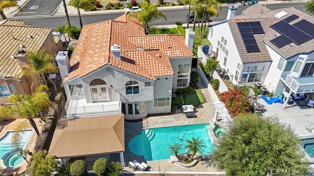23721 Via Segovia, Murrieta, CA 92562 - aerial view of residential area with a pool
