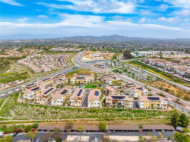 1609 Fig Tree Way, Oceanside, CA 92056 - aerial view of property and surrounding area featuring mountains and nearby suburban area