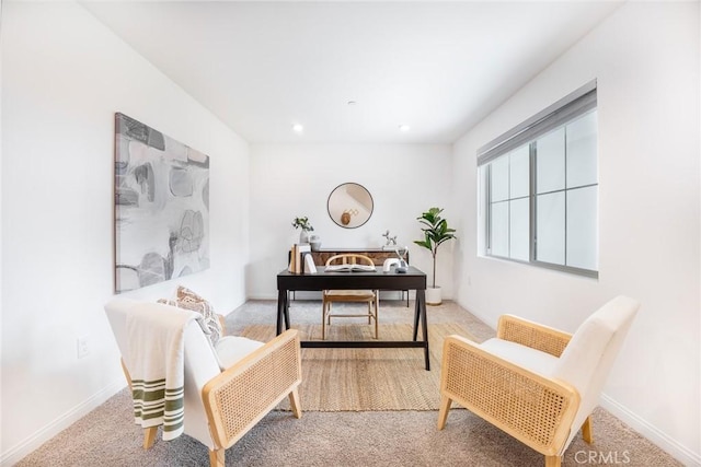 1609 Fig Tree Way, Oceanside, CA 92056 - sitting room featuring carpet, baseboards, and recessed lighting
