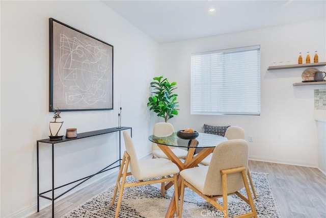 1609 Fig Tree Way, Oceanside, CA 92056 - dining space with light wood finished floors, baseboards, and recessed lighting